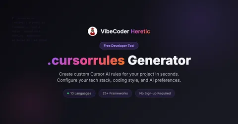.cursorrules Generator preview